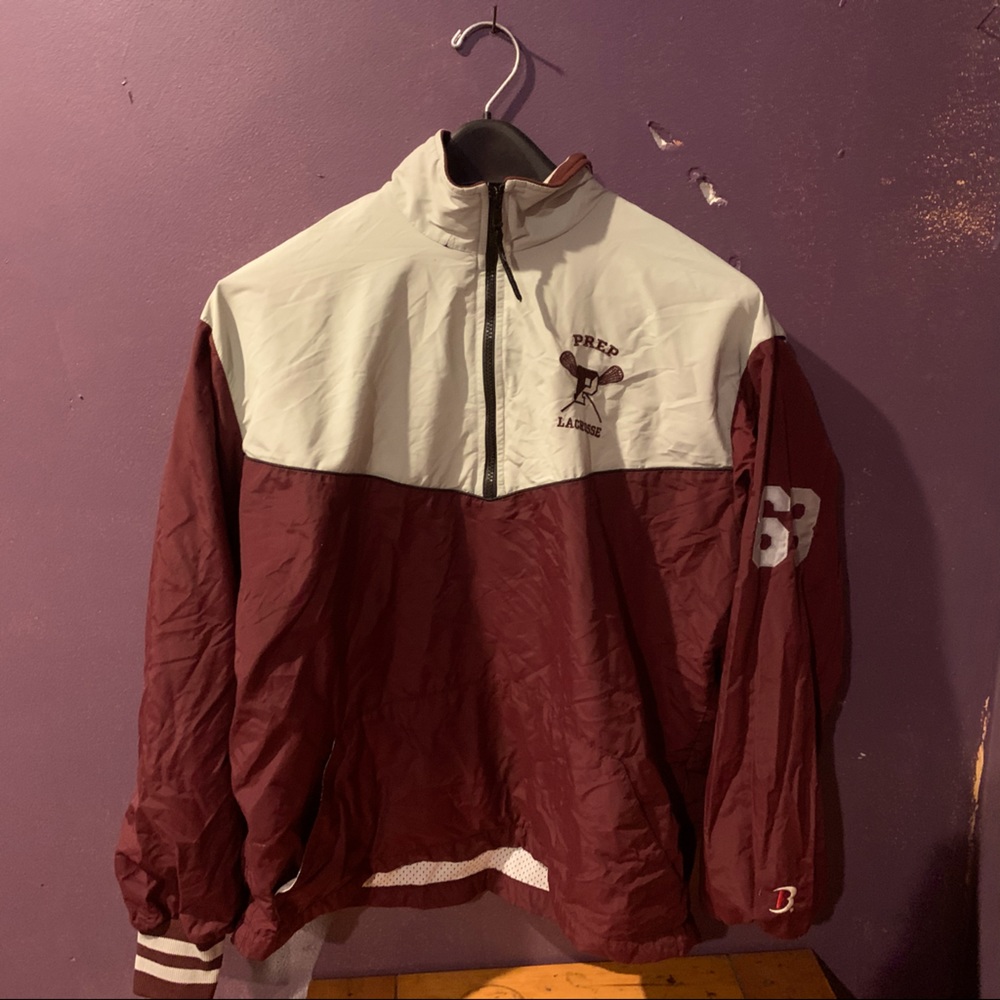 Vintage Prep School Lacrosse Windbreaker